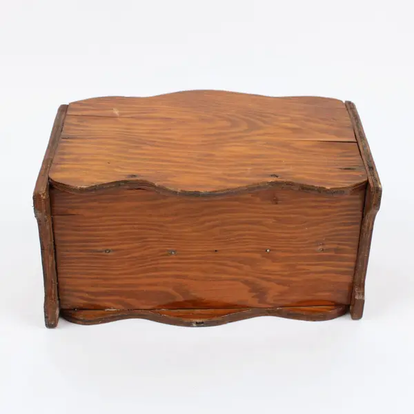 Wooden Letter Holder Desktop Organizer 2 Compartments Brown