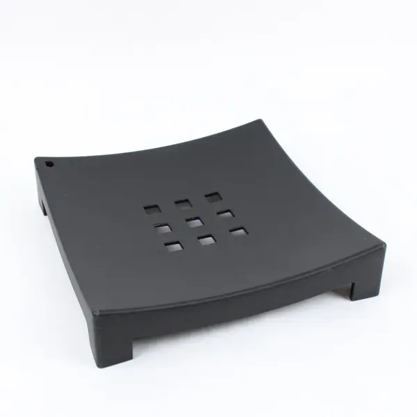 IKEA KNYCK Black Curved Napkin Holder Tabletop Organizer