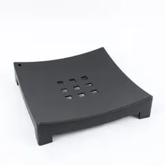 IKEA KNYCK Black Curved Napkin Holder Tabletop Organizer