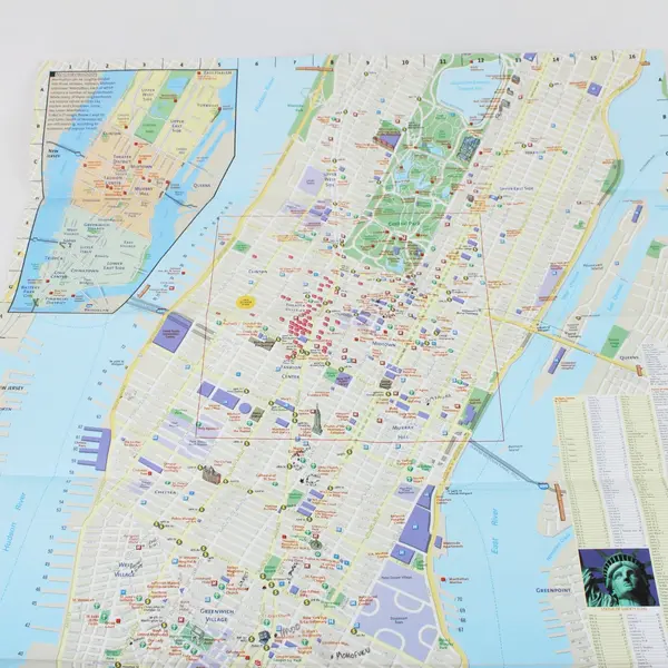 National Geographic New York City DestinationMap Fold-Out Travel Guide Map