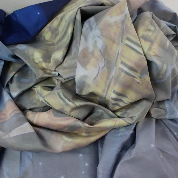 Muslin 7x5ft Durable Fabric Photography Backdrop Blue Gray Brown