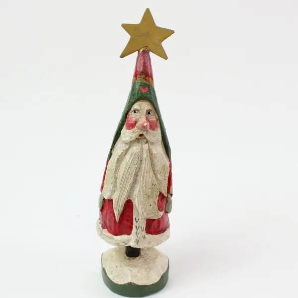 House Of Hatten Santa Christmas Star Figurine 10.5" Paint Wear