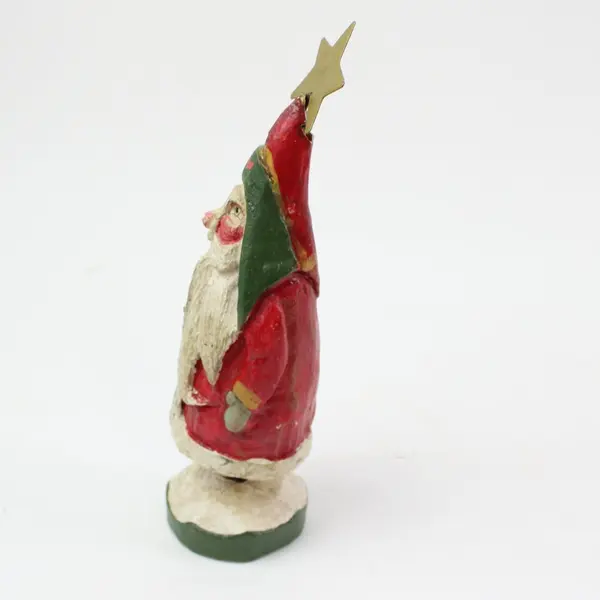 House Of Hatten Santa Christmas Star Figurine 10.5" Paint Wear