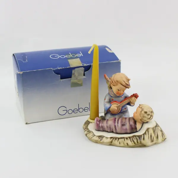 Goebel Hummel 24/I Lullaby Angel Mandolin Cradle Candle Holder 