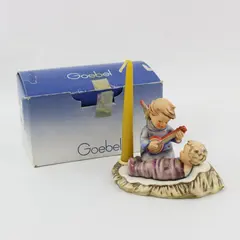 Goebel Hummel 24/I Lullaby Angel Mandolin Cradle Candle Holder 