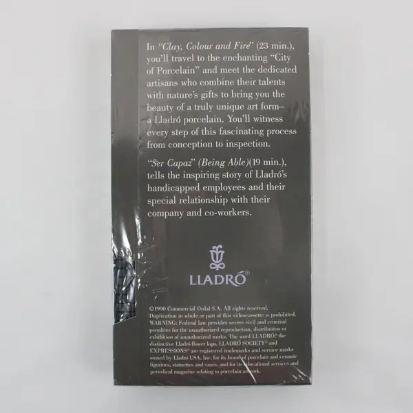 1998 Lladró Society Collector's Kit Figurine VHS Tape Magazine Holder