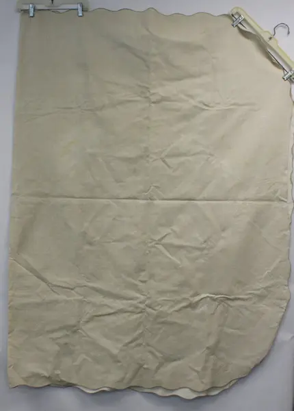 Cream Textured Round Tablecloth 60 Inch Neutral Woven Fabric