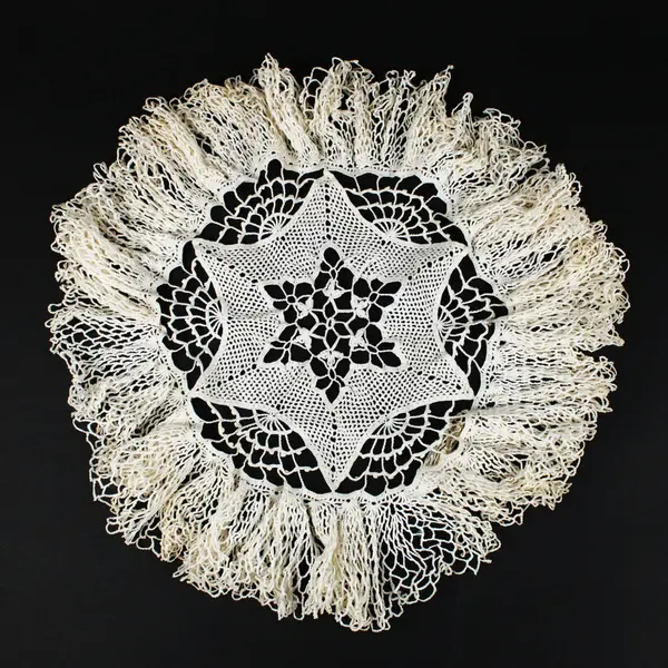 Assorted Crochet Doilies Cream White Fringe Scalloped Table Decor