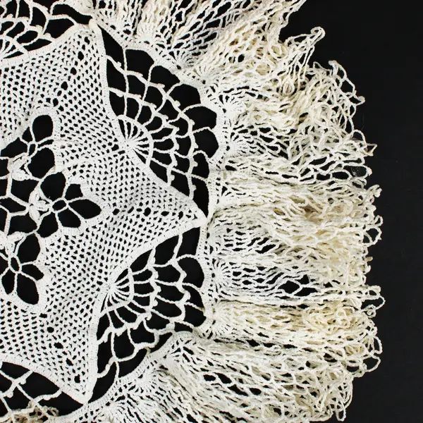 Assorted Crochet Doilies Cream White Fringe Scalloped Table Decor