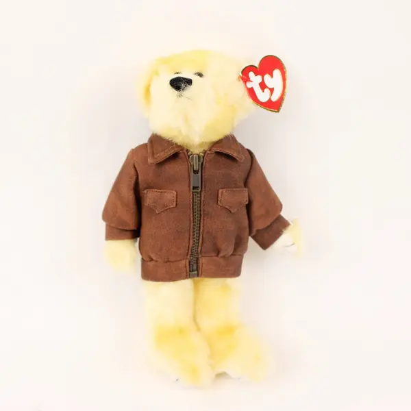 Ty Attic Treasures Baron Bear Plush 2000 Brown Jacket