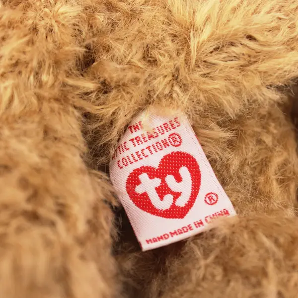 Ty Attic Treasures Cassandra Dog Plush w/ Bow 8" Vintage 2000 w/Tag