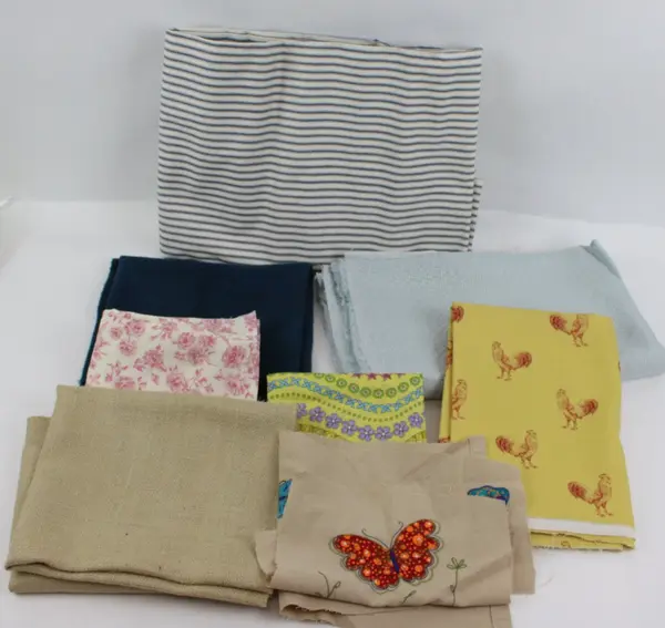 5 lb Lot of Country Kitschy Fabric Scraps for Quilting Sewing Crafts