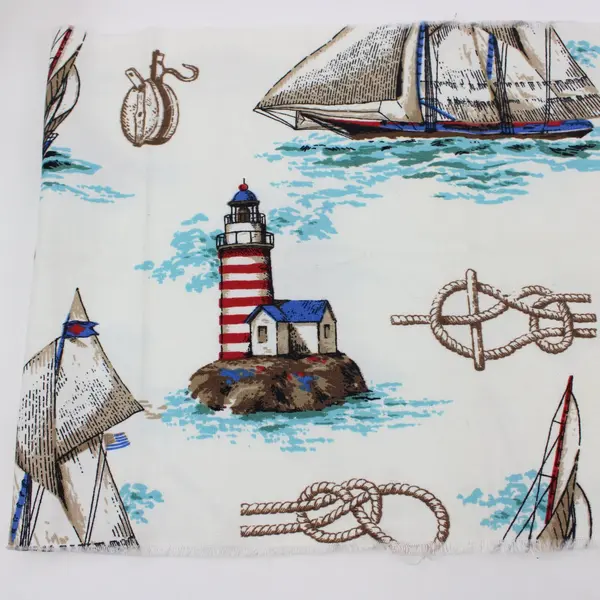 2.3 Lb Tropical Nautical Fabric Scraps Lot Quilting Sewing Crafts