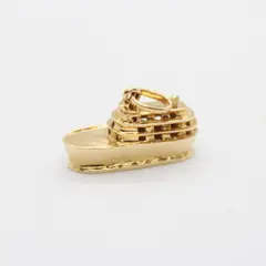 14K Gold British Columbia Ferry Charm Pendant 3.8g