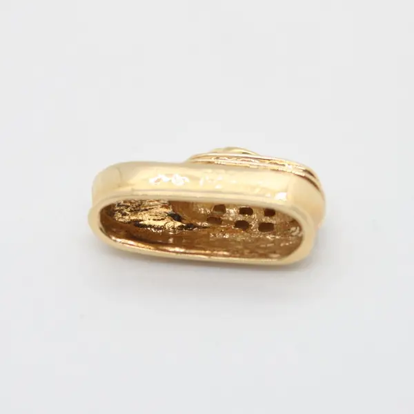 14K Gold British Columbia Ferry Charm Pendant 3.8g