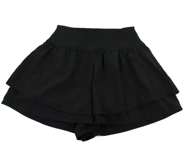 Yogalicious Lightstreme Flirty 2-in-1 Shorts Women's Large Black