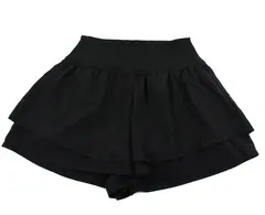 Yogalicious Lightstreme Flirty 2-in-1 Shorts Women's Large Black