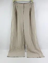 Open Edit Women's Beige Wide Leg Pants Size 12