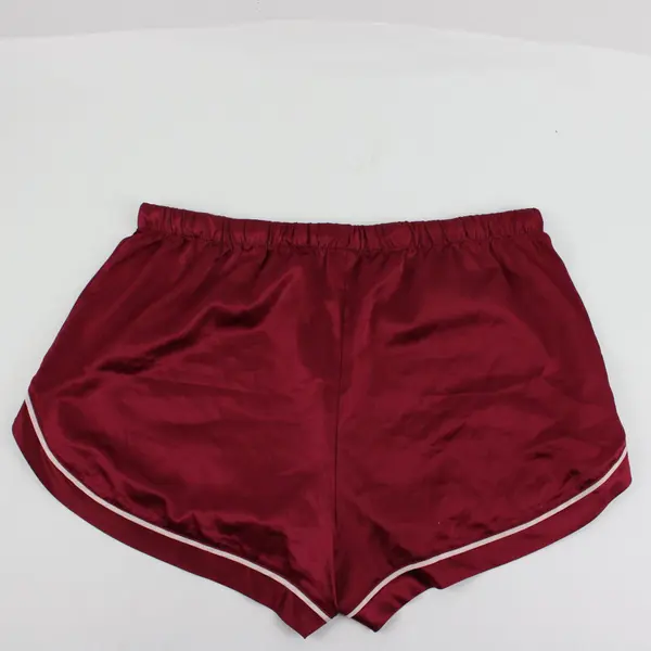 Stars Above Women's Medium Maroon Satin 2-Piece Pajama Set Sleepwear