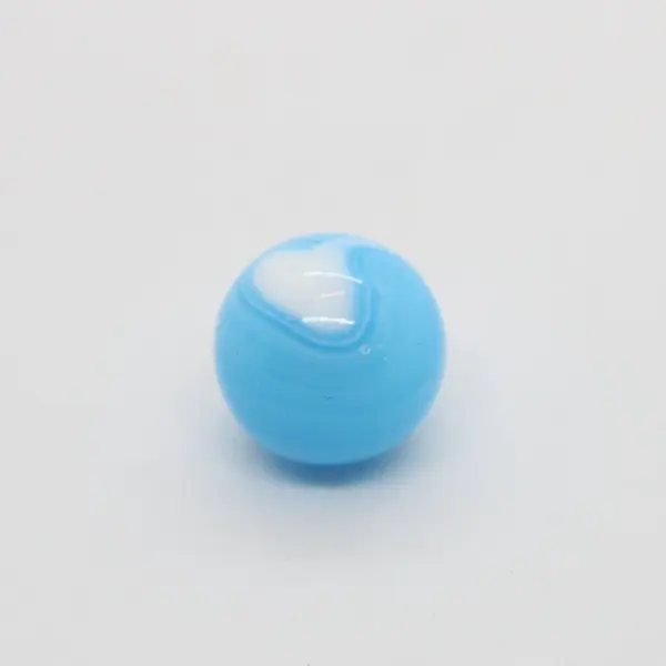 Blue White Swirl Glass Marble 5/8 Inch Single Unbranded