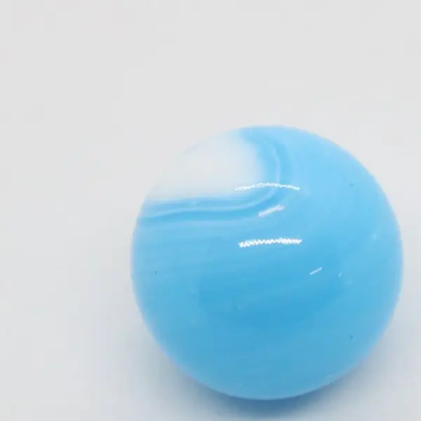 Blue White Swirl Glass Marble 5/8 Inch Single Unbranded