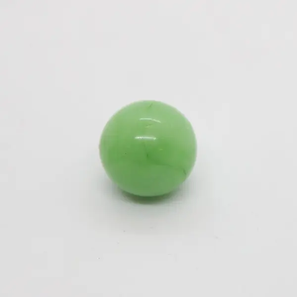 Lot of 3 Vintage Vitro Akro Agate Green White Patch Glass Marbles