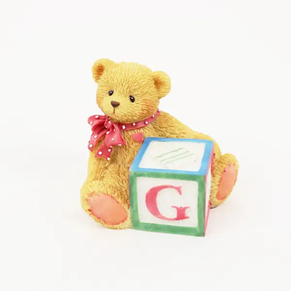 Cherished Teddies Enesco Bear With ABC G Block Figurine 158488G 1995
