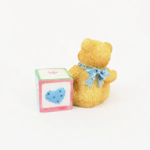 Cherished Teddies Enesco Bear ABC B Block Figurine 158488B 1995