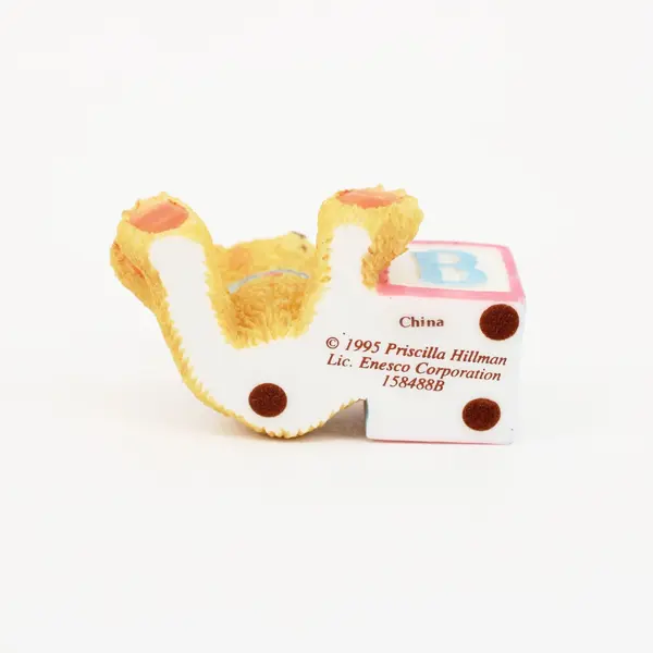 Cherished Teddies Enesco Bear ABC B Block Figurine 158488B 1995