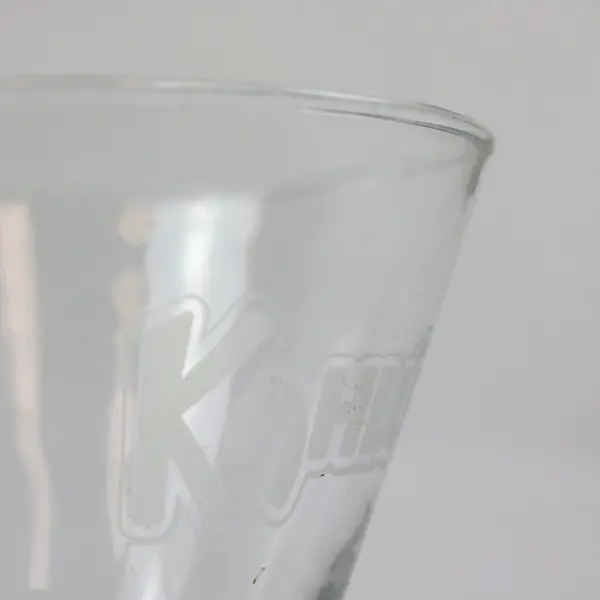 Kahlúa Cocktail Glass Etched Logo Tapered Barware