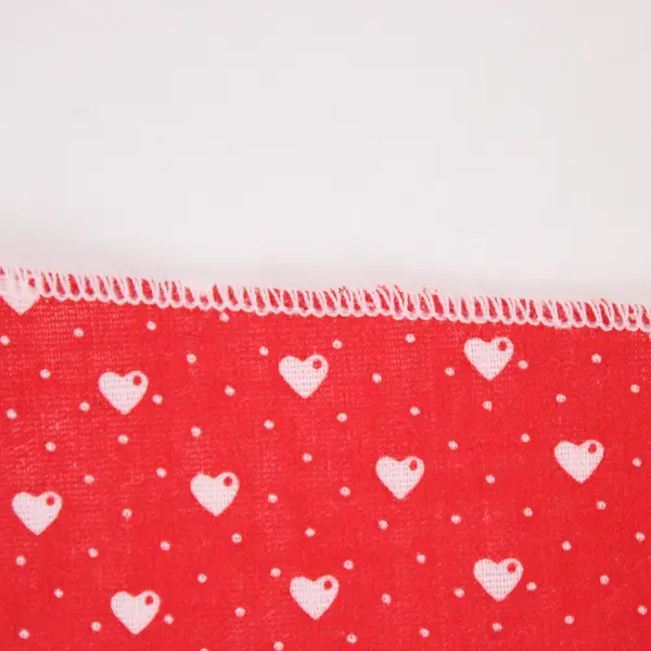 Red Pink Valentine's Heart Print Tablecloth 56 x 82 Inch