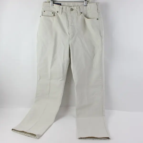 Lands' End Women's Beige Business Casual Pants Size 8 Regular