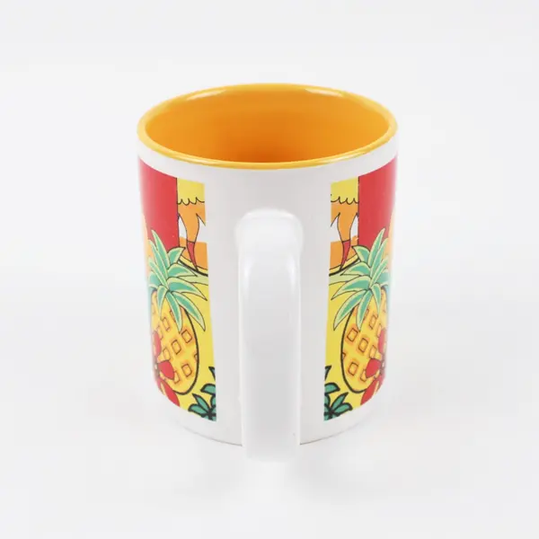 Island Heritage Hawaiian Tropical Ceramic Coffee Mug Palm Pineapple #03275-000