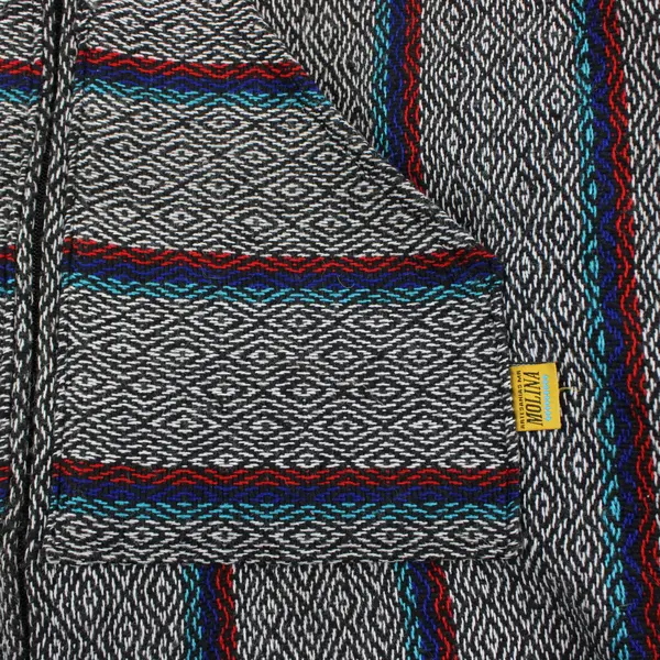 Artesanias Mr Molina Men's XL Hooded Zip Jacket Indian Drawing Mexico
