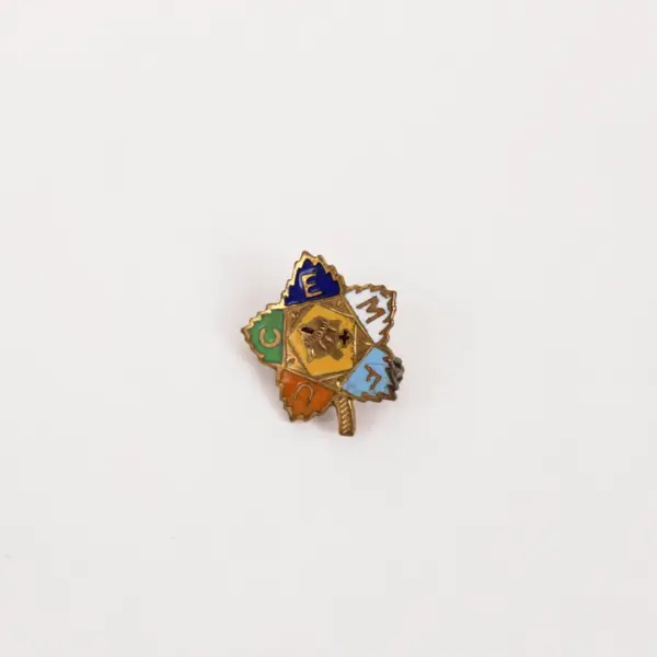 Vintage Royal Neighbors of America FUCEM Maple Leaf Enamel Pin