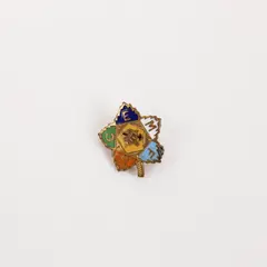 Vintage Royal Neighbors of America FUCEM Maple Leaf Enamel Pin