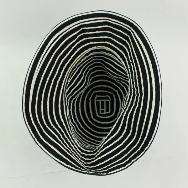 San Diego Hat Co Women's Black White Striped Sun Hat OS
