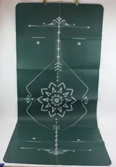 Avoalre Green Foldable PVC Yoga Mat 31.25 x 72 in