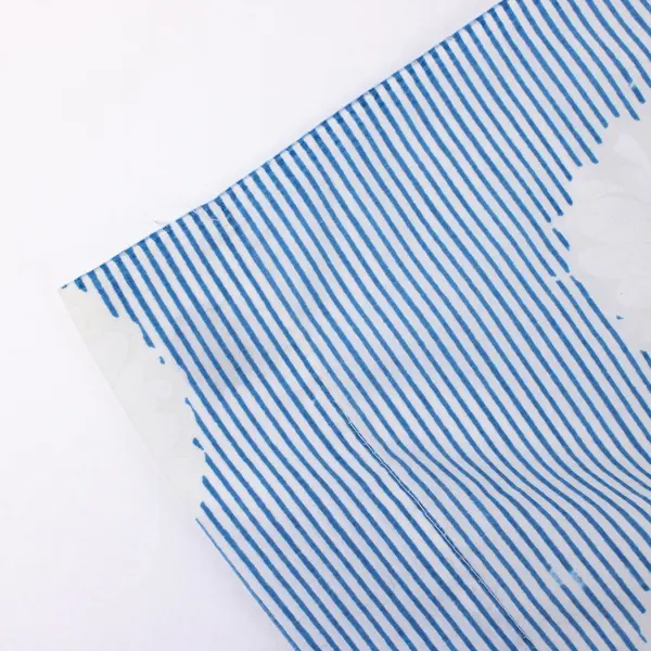 Vintage Springmaid Blue White Floral Cotton Double Bed Sheet