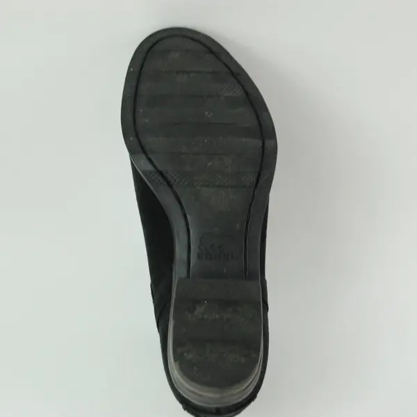 SOREL Women's Black Suede Ankle Boots Size 6 Pre-Owned
