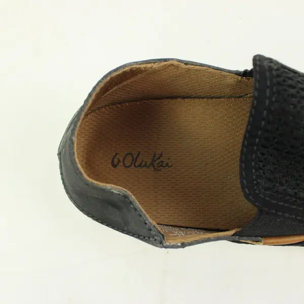 OluKai Pehuea Women's Black Mesh Slip-On Sneakers Size 6