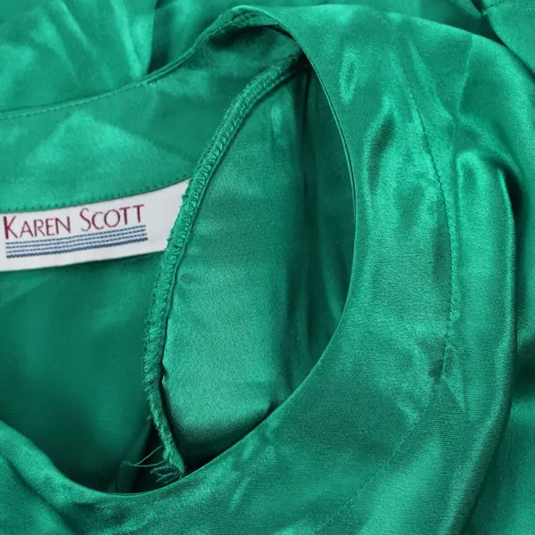 Karen Scott Women's Green Long Sleeve Pullover Blouse Top Size 16
