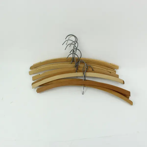 Lot of 10 Wooden Clothes Hangers