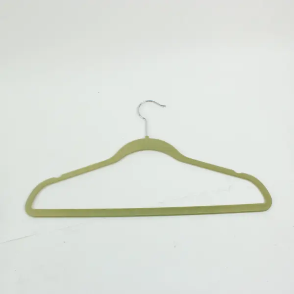 Lot of 10 Flocked Hangers Closet Clothing Organizer
