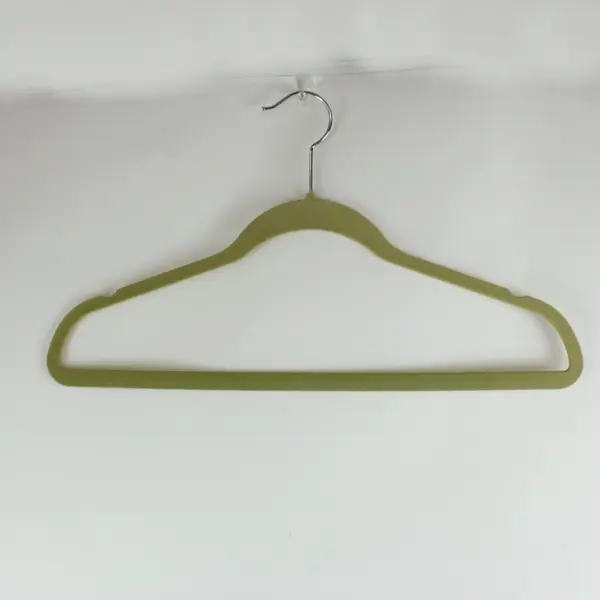 Lot of 10 Flocked Hangers Closet Clothing Organizer