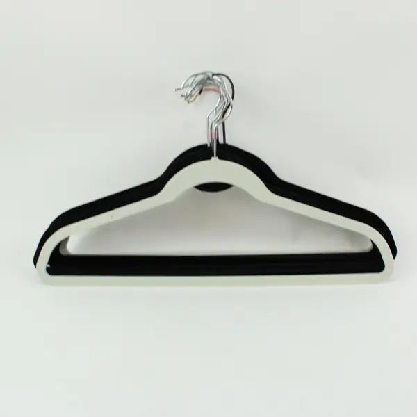 Lot of 10 Flocked Clothes Hangers