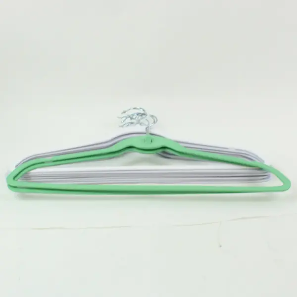 Lot of 10 Plastic Clothes Hangers 