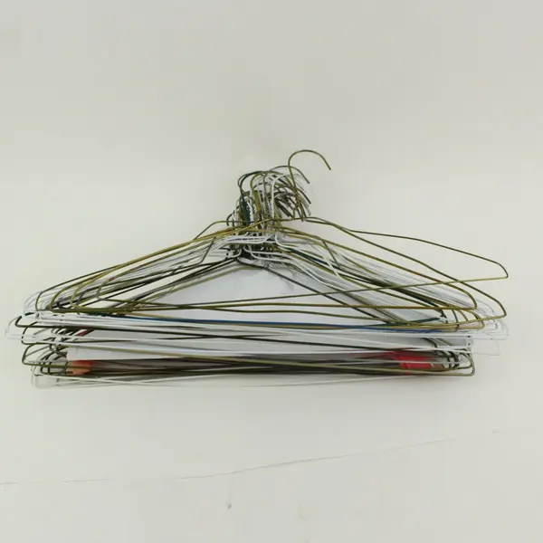 Lot of 39 Mixed Wire & Plastic Clothes Hangers