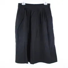 Radcliffe Women's Black Pleated A-Line Skirt Size 14 Knee Length Pockets