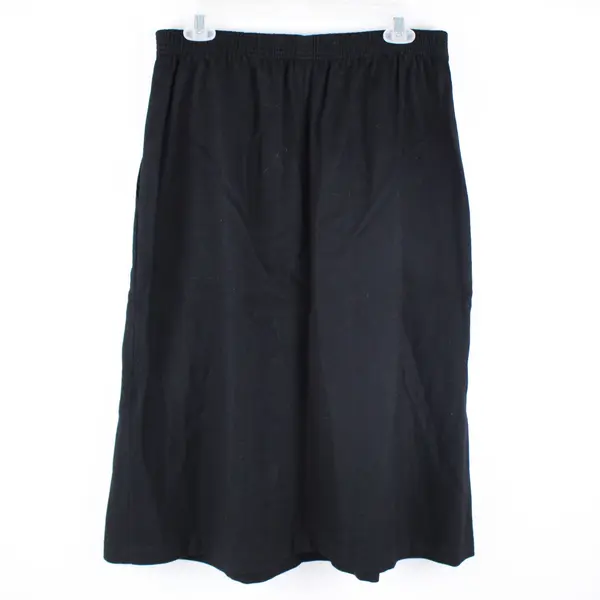 Radcliffe Women's Black Pleated A-Line Skirt Size 14 Knee Length Pockets